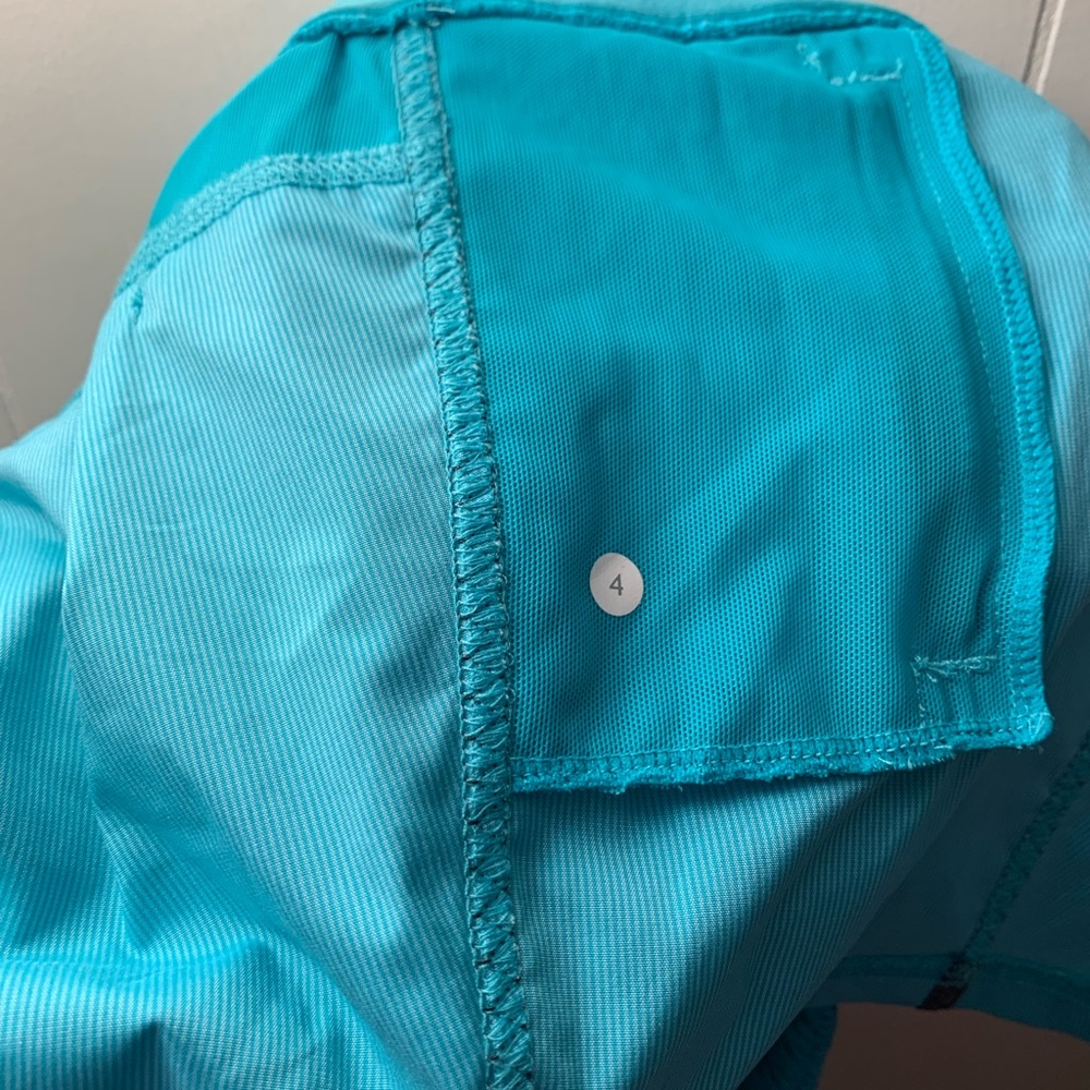 Lululemon Turquoise Athletic Skort with Drawstring - Picture 9 of 9